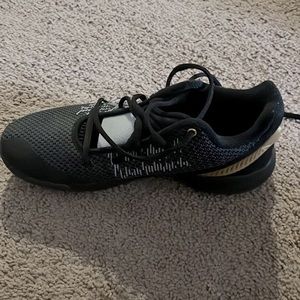 NIKE Kyrie Irving Zoom, women’s size 7. Black, Gold and Silver